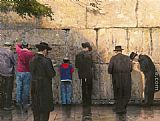 Thomas Kinkade The Wailing Wall Jerusalem painting